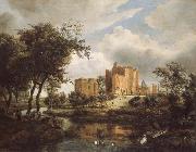 Meindert Hobbema The Ruins of Brederode Castle oil painting reproduction